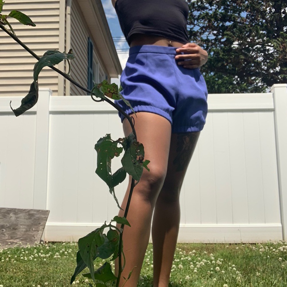 ASOS | Blue High Waist Shorts